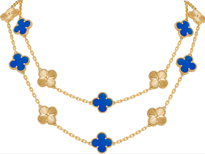 Van Cleef & Arpels Unveils Exclusive Ramadan Collection with Blue Agate Alhambra Motif